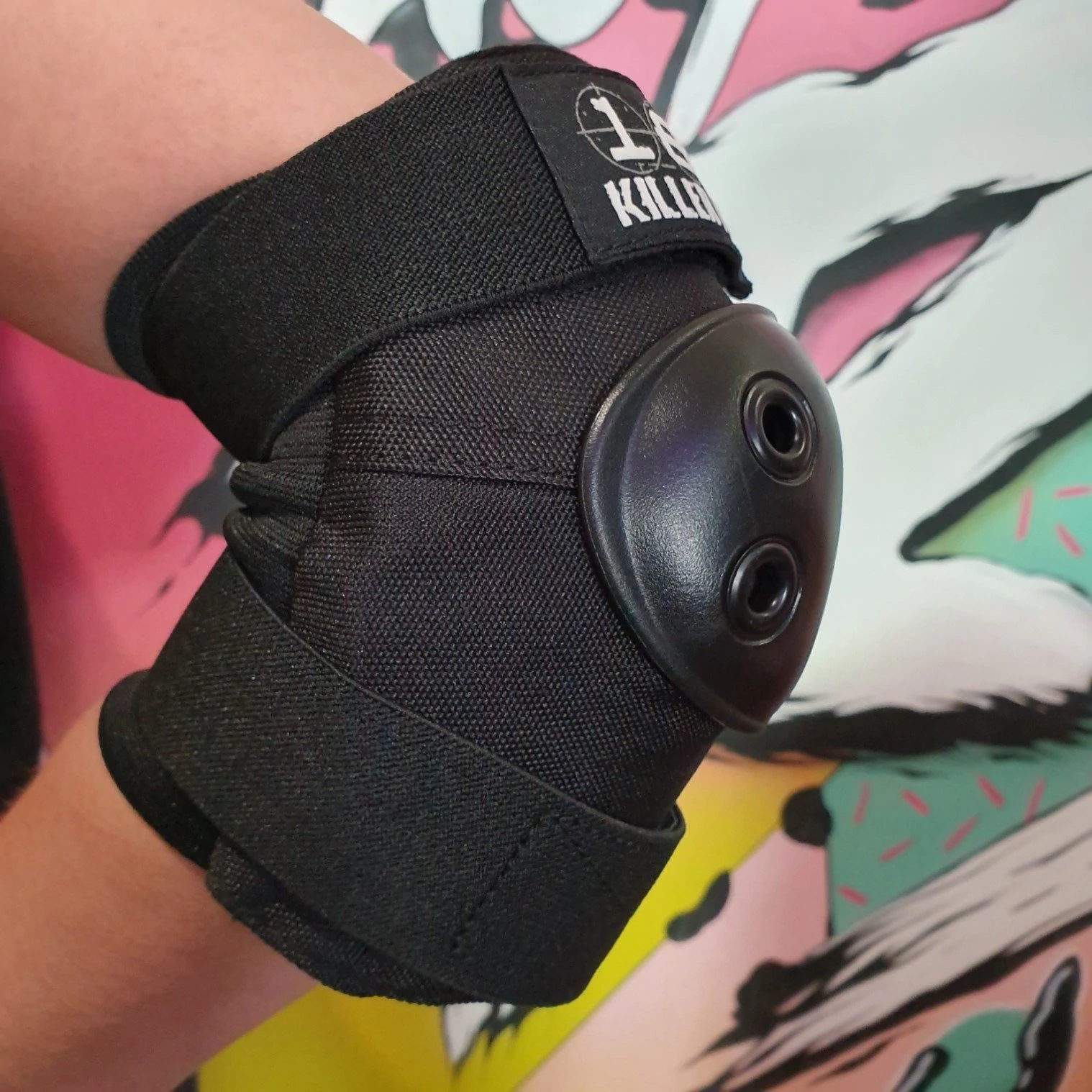 Pack Rodillera Codera Killer 187 black - Imagen 4