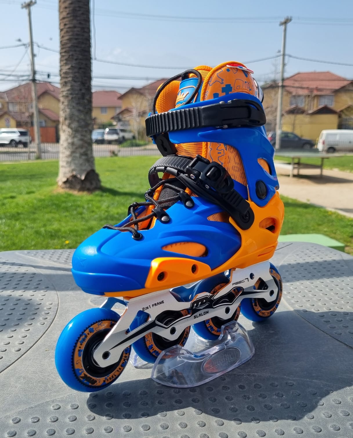 Patin de Niño o Niña MX KS400 blue orange 29 al 32 - Imagen 8