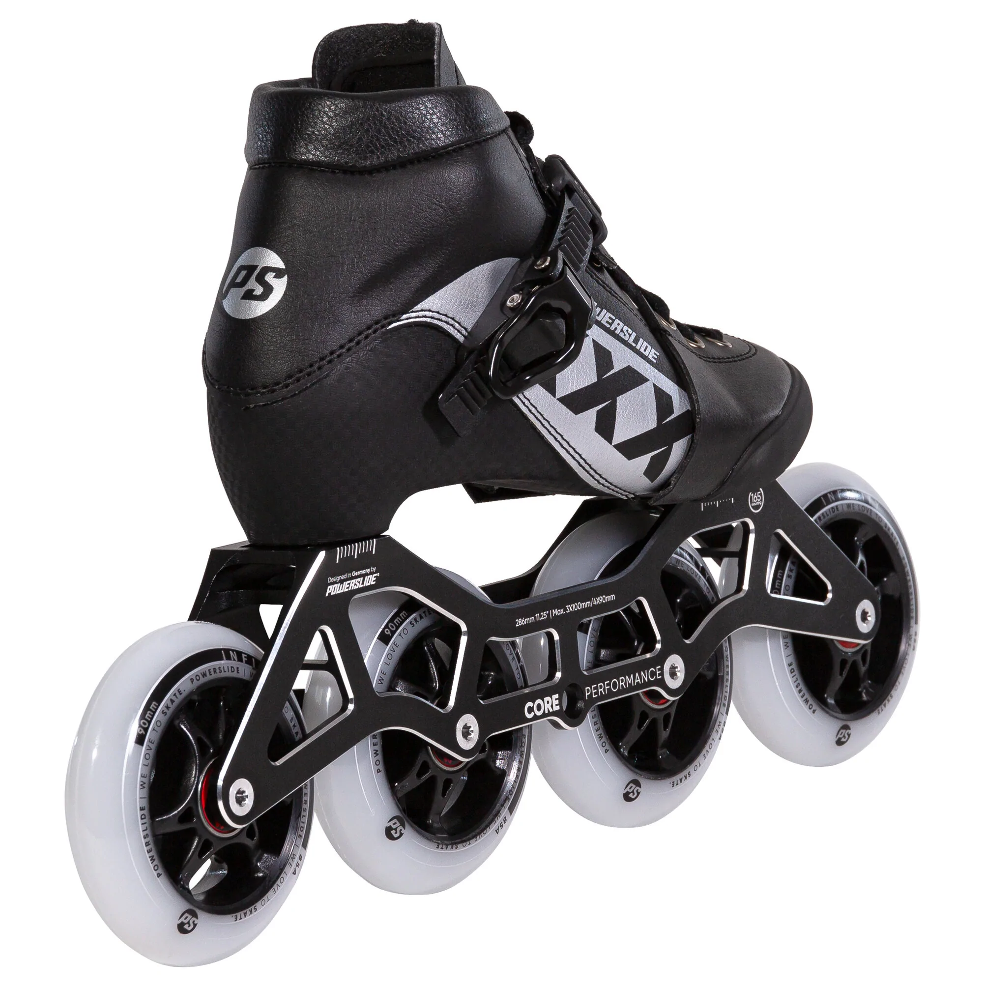 Patin carrera 3X Kids black Grey Powerslide - Imagen 3