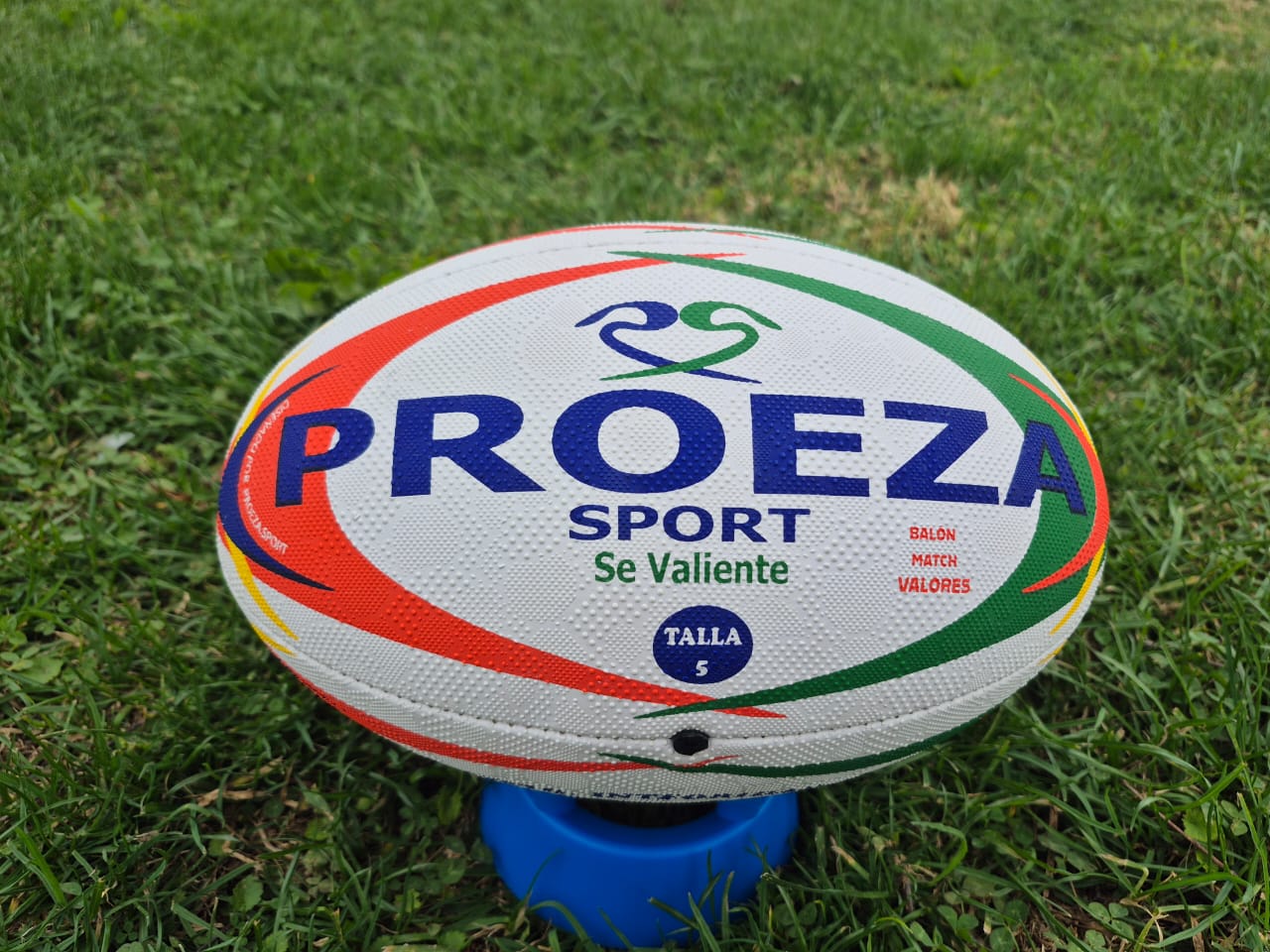 BALON RUGBY TALLA 5 "VALORES"